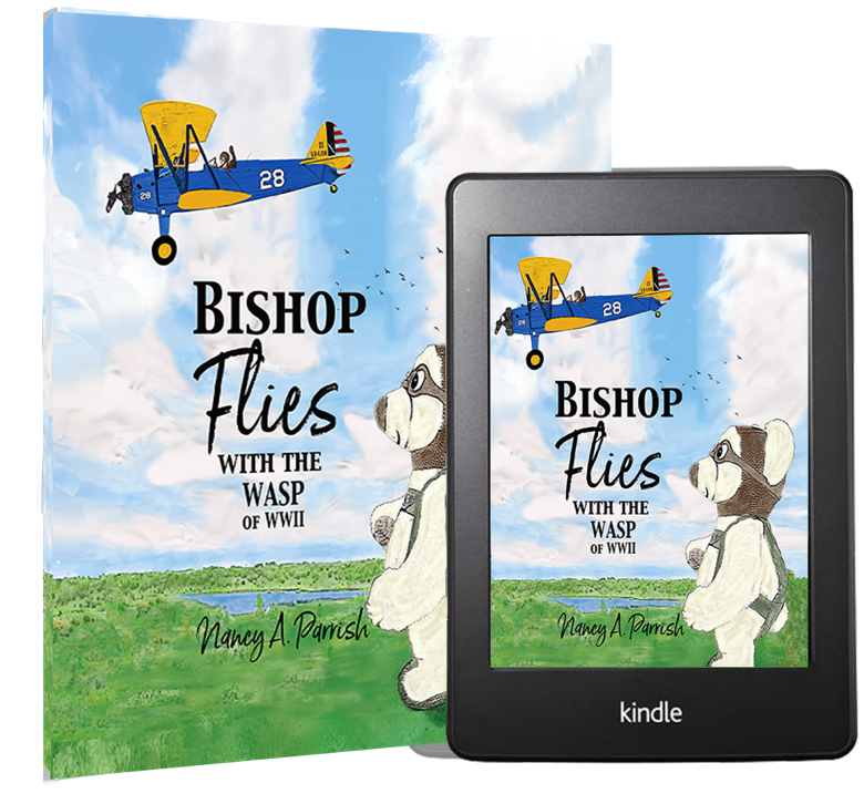 Bishop the Bear Flies with the WASP graphic